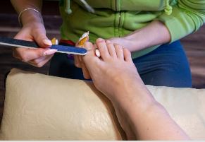 Spa Mani With Gel Overlay