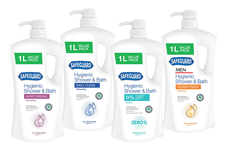 HYGIENIC SHOWER & BATH – 1L VALUE
  PACK HYDRO FRESH