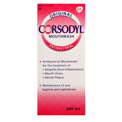 CORSODYL
  M/WASH 200ML ORIG F0780